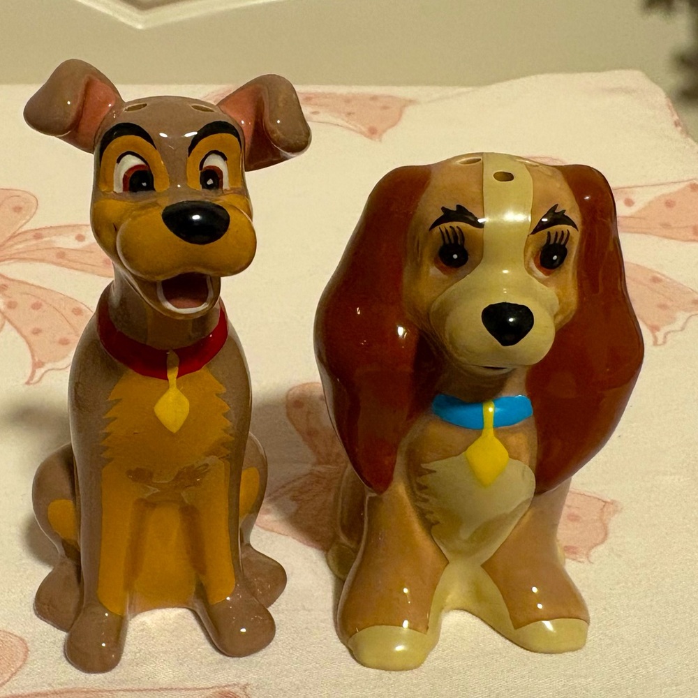 Lady and the Tramp Salt and Pepper Shakers